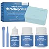 Dental Tooth Repair Kit, Dental-Grade Materials, Temporary Filling Composite for Cavities, Loose or Lost Crowns and Fillings, Caps and Inlays, Travel Case Included, by M3