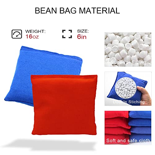 Corn Holes Outdoor Game Set: Classic Cornhole Set Regulation Size With 8 Corn Hole Bean Bags & Carrying Case, Mdf Wood Cornhole Boards Bean Bag Toss Game For Backyard, Beach, Tailgates, Party(Style A) #TOP2