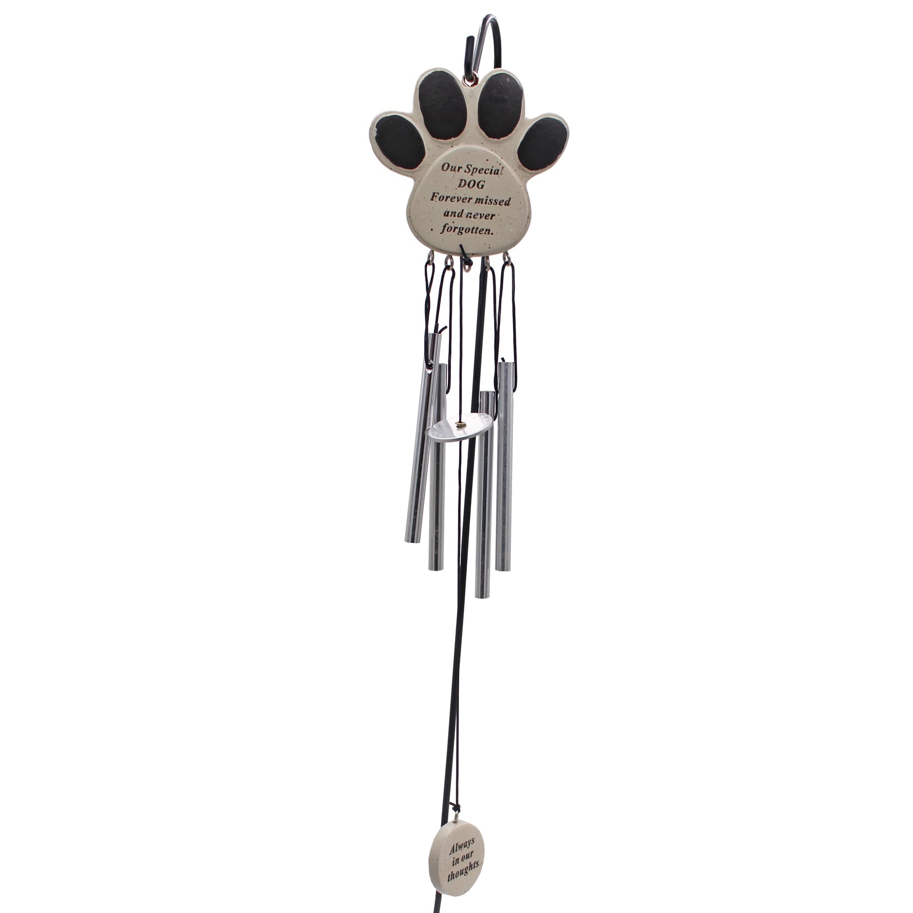 Widdle Gifts Our Special Dog 3679 Wind Chime With Stake Pet Memorial Tribute With Plaque Marker Remembrance Ornament (Our Special Dog 3679)
