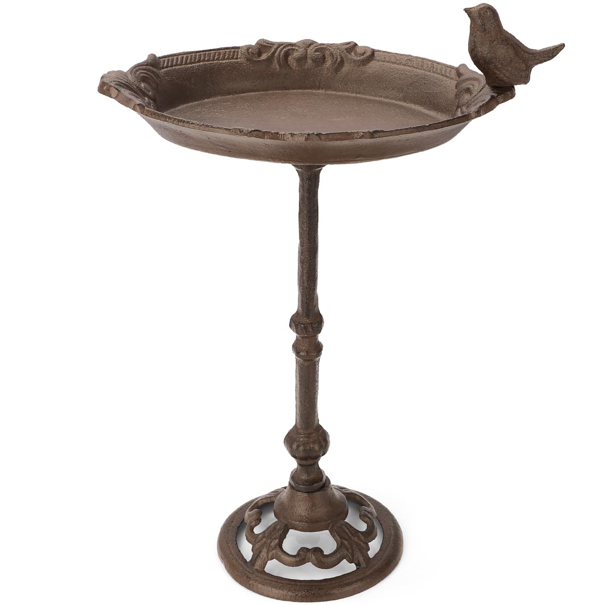 wildlife home Abreuvoir pour oiseaux debout avec pied I Distributeur de nourriture pour oiseaux en fonte résistant au gel pour jardin et balcon I Bain d'oiseaux I Mangeoire pour oiseaux sauvages
