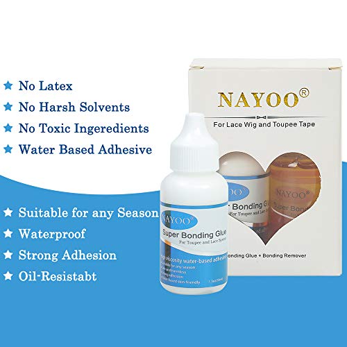 image for NAYOO Lace Wig Glue Hair Replacement Adhesive Invisible Bonding Glue f