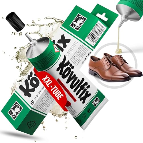 Langlauf Schuhbedarf Kövulfix Schuhkleber 120g Kontaktkleber extra stark & wasserfest Lederkleber für Sohlen Gummi Textil Kork Made in Germany Profi-Kleber zur Schuhreparatur