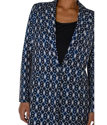 Liverpool Women's Petite Button Front Boyfriend Blazer Luxe Stretch Suiting3