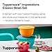 Tupperware Brand Impressions 6-Piece Classic Bowl Set (3 Bowls + 3 Lids) - Dishwasher Safe & BPA Free - Airtight, Leak-Proof Food Storage Containers for Fridge & Pantry