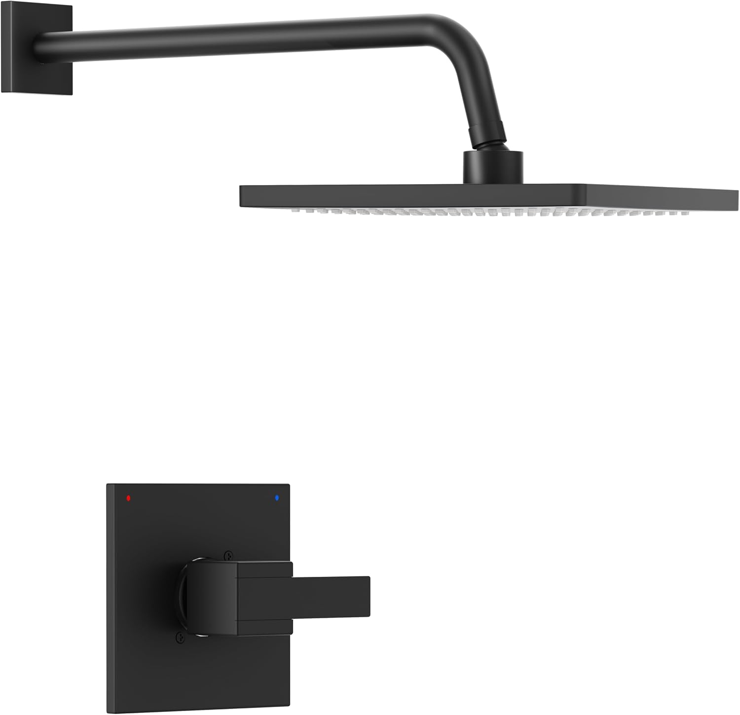 Replacement for Delta Faucet Shower Trim Kit 14 Series, Bathroom Shower Faucet Set with 10-Inch Matte Black Shower Head（Valve/Cartridge Not Included）