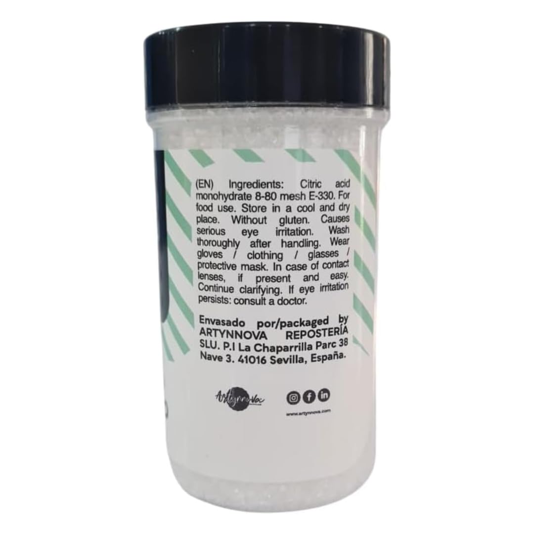 Azucren, Acido Citrico Alimentario, Perfecto para Reposteria, Potenciador del Sabor y Cobservante Natural, Ideal para Fondant, Mermeladas, Glaseados, Limonadas y Mas, 90 Gramos