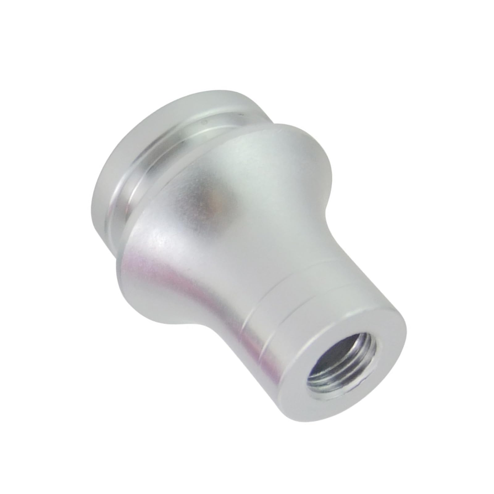 Pumpumlia Silver M12x1.25 Shifter Knob Boot Retainer Rustproof Lever Adapter For Manual Vehicles Knob Adapter Aluminum Gear