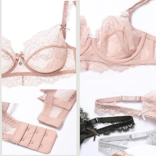 Soutien-gorge en dentelle non doublé sans armatures 85D