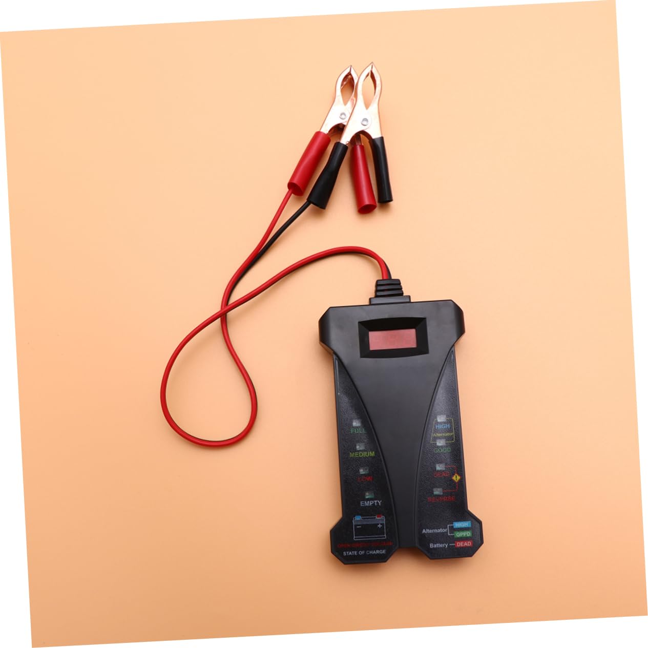 Analizzatore Digitale Batteria Auto Voltmetro e Tester di Carico Batteria Strumento Diagnostico per Batterie di Veicoli Automobilistici Display Lcd e Protezione da Inversione
