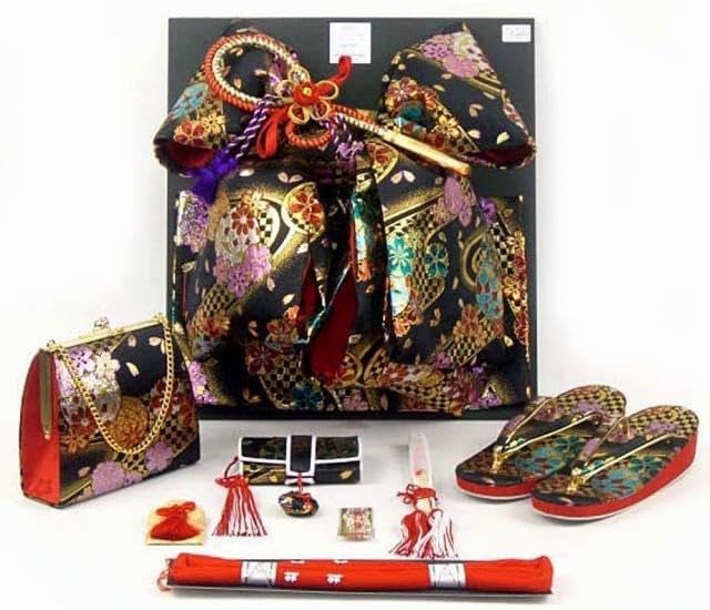 正絹総絞りお被布 巾着セット 亀甲 青海波に花丸紋模様 ベビーピンク×桃