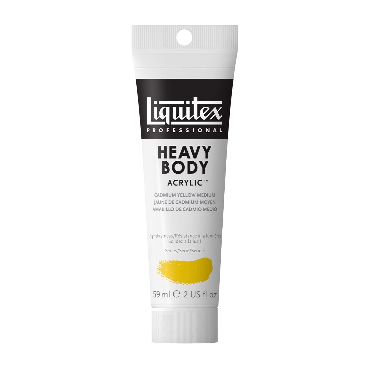 Liquitex Professional Acrylique Heavy Body 59ml Tube 161 Jaune De Cadmium Moyen ROW