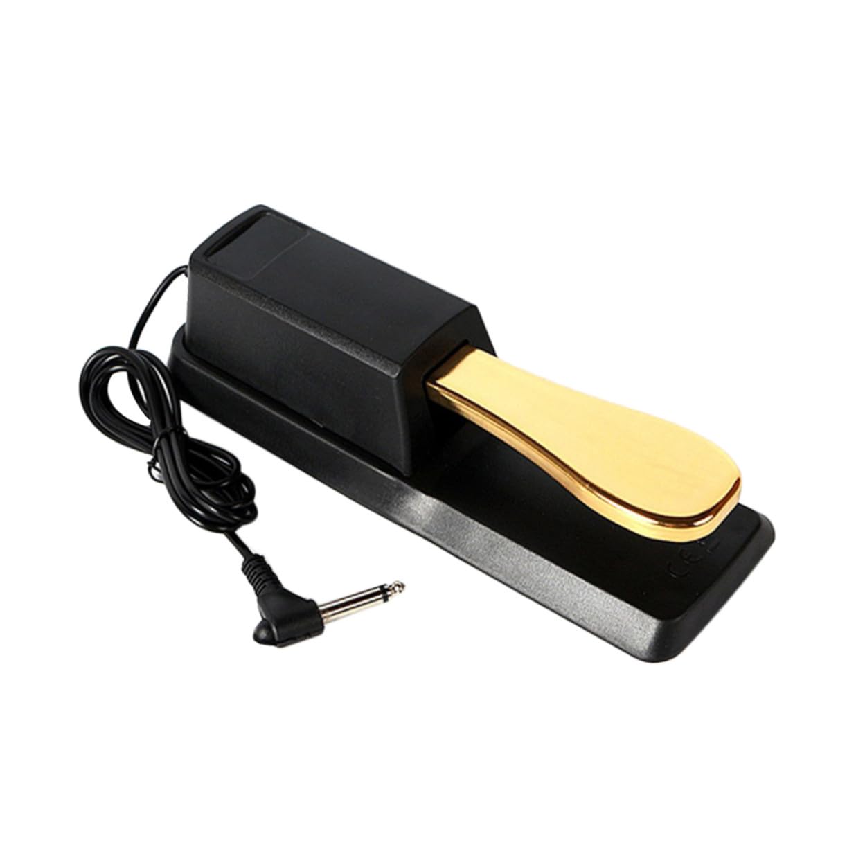 Pedal de Sostenido y Medio Pedal Dorado para Piano Electrónico Función Anti Óxido Fabricado en Abs y Metal para Teclados y Pianos Digitales