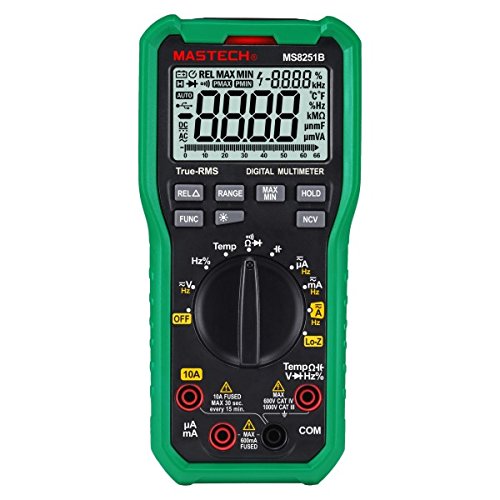 Preisvergleich Produktbild True RMS Digital-Multimeter MASTECH MS8251B, NCV, LoZ
