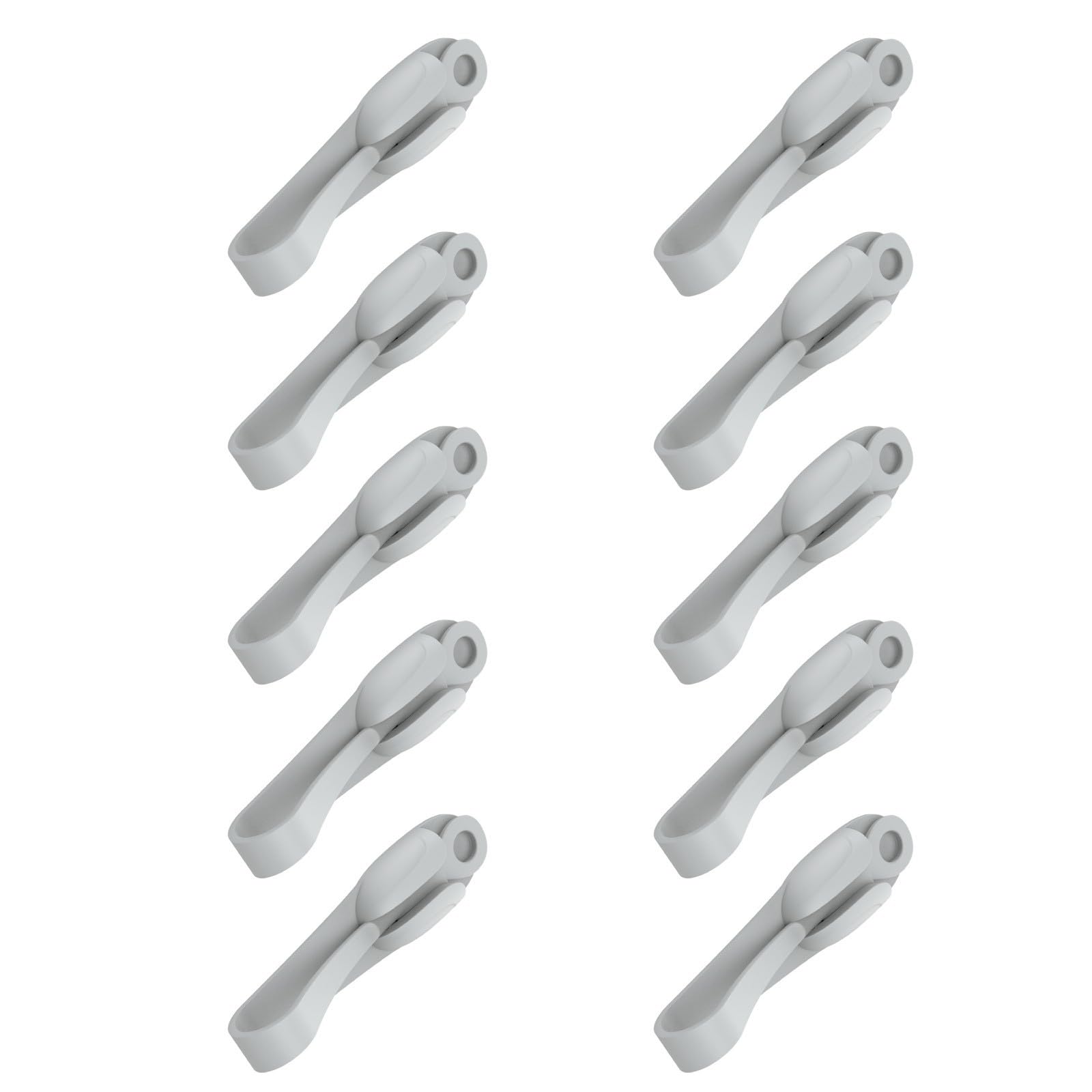 Carotoe Gray 10 Pack Sturdy Silicone Materials Kitchen Supplies Bobbin Winder Ties For Decoration Securing On Fireplaces And Railings Multipurpose Decoration Ties