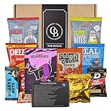 Pub Snacks Hamper Gift Set - Savoury Snacks Box Includes 11 Bar Snacks Savoury, Pork scratchings, Nuts, Crisps, Beef Jerky, Quiz Card and Much More. Pub Treats Box & Snack Gifts