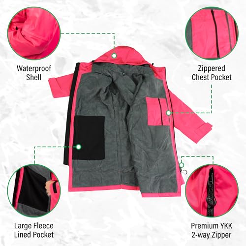 COR Surf Swim Parka for Youth and Adults | Heavy-Duty Weatherproof Swimming Jacket with Size Options for Men, Women and Kids4