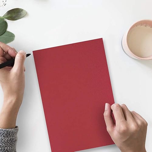 Miniatura 8 de Papel JAM Paper, medidas 8 12 x 11, base de 28 libras, Rojo oscuro