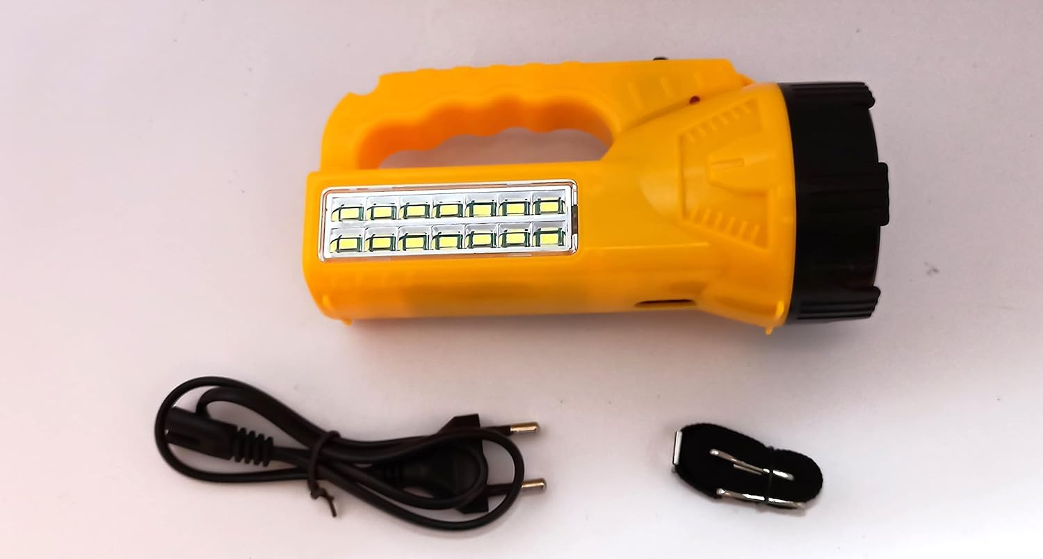 Rechargeable 10W Emergency Light Pack of 1 Laser LED Rechargeable Lourch Cum Light (Multi Color)-image-6