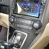 État : neuf OuyOo Autocollant 3D en fibre de carbone véritable pour Honda CR-V 2007-11 - Commande centrale intérieure de climatisation CD - Accessoires