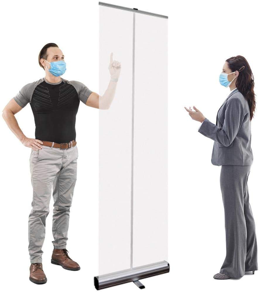 Cloison de séparation au sol W120xL200cm pour magasins