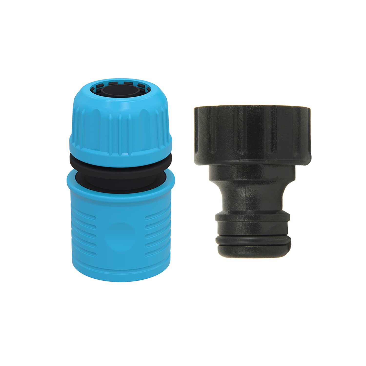 Divine Tree 1/2 Inch Hose Nozzle & 1/2 Inch Tap Connector for Quick Water Hose & Tap Fitting for Garden Pack 2 (B09HHGDJF5) Amazon Price History, Amazon Price Tracker