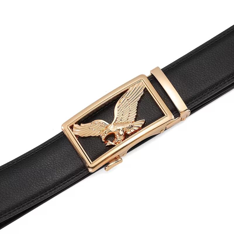 Image of WildHorn Men's Genuine Leather Belt for Men| Premium Auto-Lock Buckle | Adjustable up to 48 inch | Formal & Casual Wear | Micro-Adjust Fit | Stylish Gift Box Included