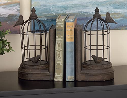 Deco 79 44729 Metal Bird Decorative Bookends Non Skid Bookends thumb #1