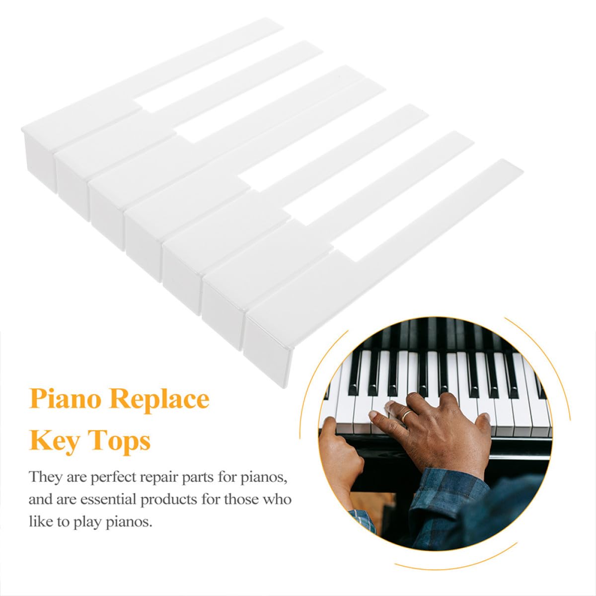 Hemobllo Strumenti per la Riparazione dei Tasti del Pianoforte 52 Pezzi Accessori per Pianoforte Meccanico Tasti Compatti e Portatili per Uso Professionale e Personale