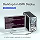 VGA auf HDMI Adapter mit Audio, (PC VGA Ausgangsquelle zu TV/Monitor mit HDMI Eingangsanzeige), VGA Stecker auf HDMI Buchse Konverter für Monitor, 1080p VGA HDMI Adapter mit Stromversorgung über USB