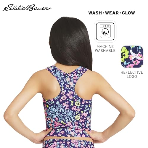 Image of Eddie Bauer Girls' UPF 50+ Swim Bikini Bottom and Racerback Tankini Set