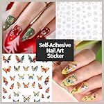 FANDAMEI Nail Design Kit, Nail Art Kit, 15 PCS Nail Brushes For Nail Art, Nail Art Tools, Rhinestones For Nails, Nail Stickers, Pearl Chrome Nail Powder, Chrome Powder For Nails, Nail Design Tools - Image 4