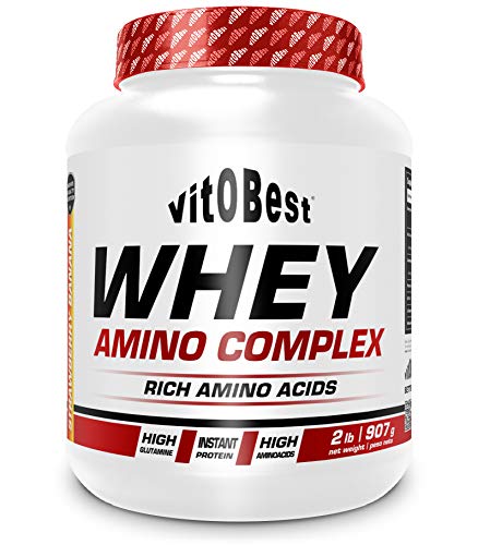 WHEY AMINO COMPLEX 2 lb FRESA-PLATANO - Suplementos Alimentación y Suplementos Deportivos - Vitobest