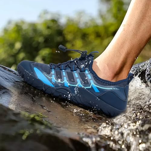 SOBASO Water Shoes Men Hiking Quick Dry Aqua Barefoot Swim Beach Shoes for Pool Hike Surf Sport Yoga Diving Sailing Travel Adult Unisex4
