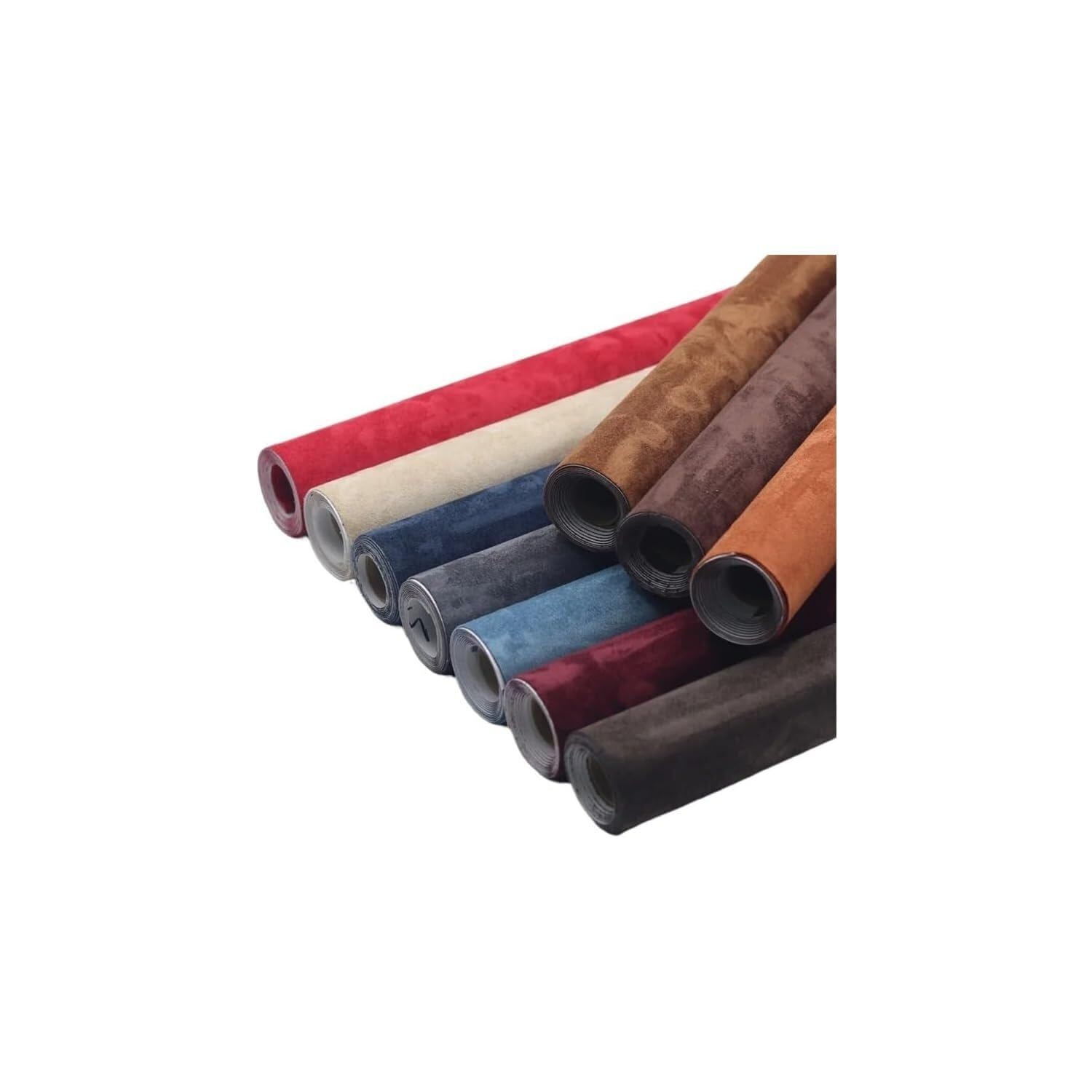 Dachhimmel Stoff Auto-Dachhimmel-Stoff, Selbstklebend, Wildlederstoff, Klebriges Ledertuch, Patch-Aufkleber for DIY, Sofa, Tisch, Stuhl, Tasche, Schuhe, Bett, Automobil-Interio(Red,40x300cm)