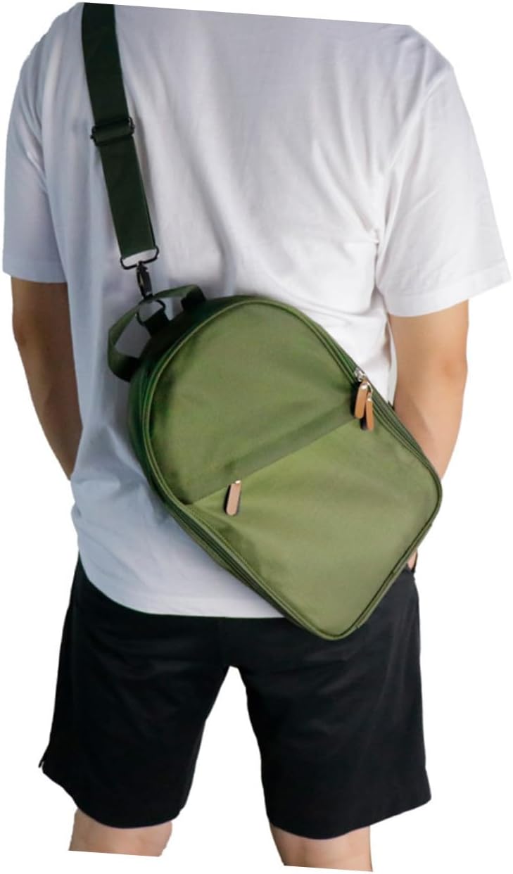 Portable Camping Cutlery Kit with Storage Bag Outdoor Picnic Tableware Set in Olive Green Wear-Resistant Utensils for Hiking Barbecue Garden and Travel Use
