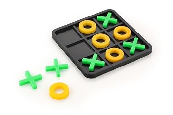 CAPERS Tic Tac Toe Board Game for Kids & Adults | Travel Friendly XO Game Set | Brain Teaser Strategy Puzzle Toy