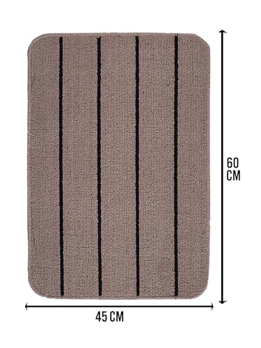 Image of SARAL Home Multiuse Combo Pack of 2Pc | Polyester Door Mat 45x60 & Runner Floor Mat 43x120| Anti-Skid | Modern Design