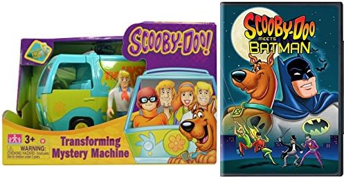 Scooby-Doo Meets Batman DVD & Mystery Machine Van & Fred Figure set