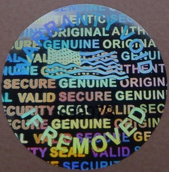 Dealimax Brand - 17 mm /0.65 inch 1000 Round Bright Silver Hologram Sequentially Numbered Tamper Evident Security Labels/Stickers