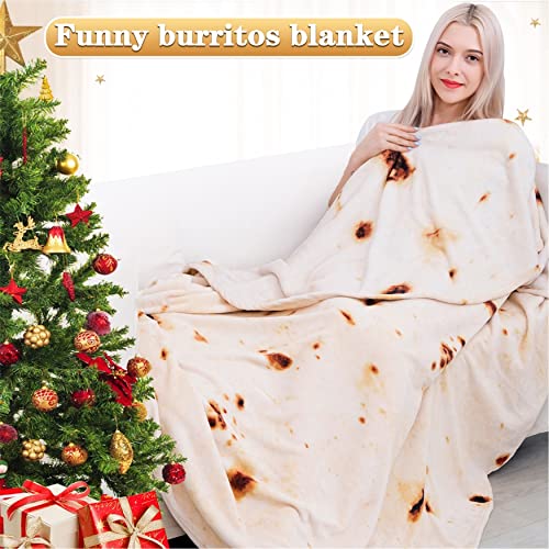Jorbest Burritos Blanket, Tortilla Blanket for Adults and Kids, Double