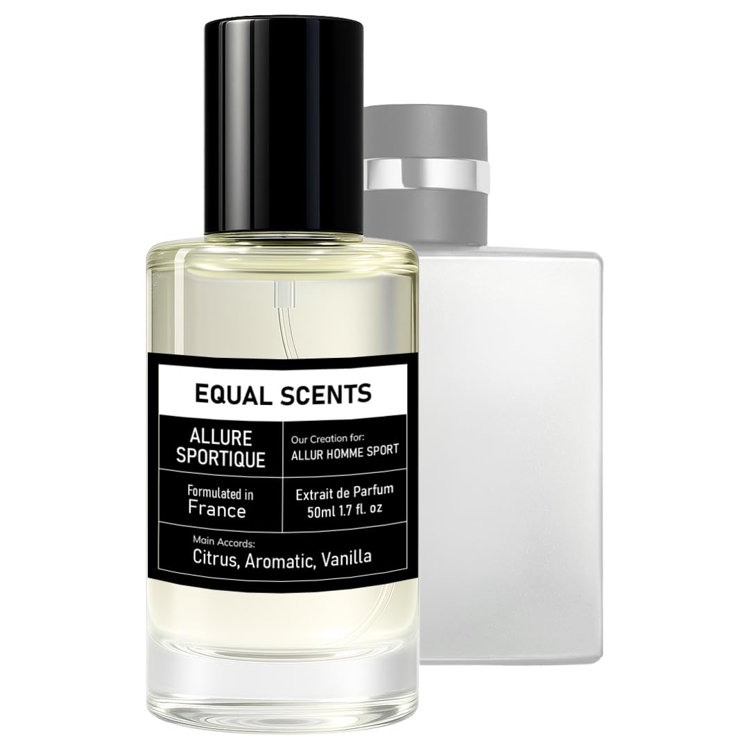 Equal Scents Allure Sportique Extrait De Parfum – 50ml | Our Creation of Allur Homme Sport | Citrus Aromatic Vanilla Perfume | Up to 40% Concentration | Long Lasting Scent for Men-image-47