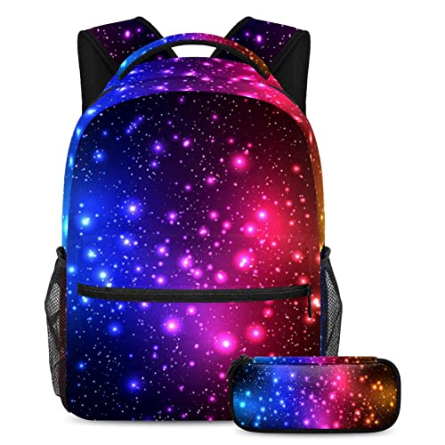 Sac à dos scolaire méduse sous-marine avec trousse pour les sorties et le collège