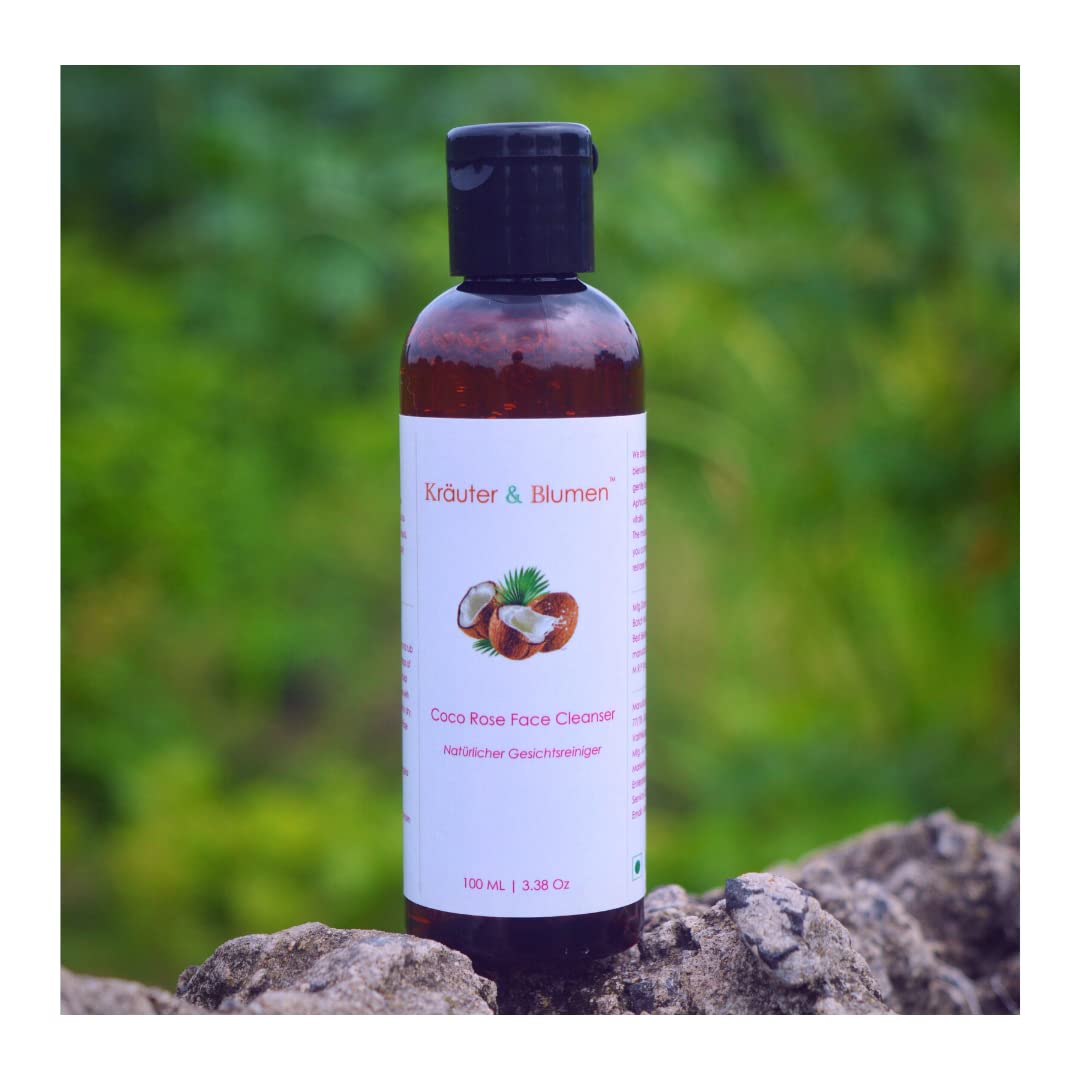 Soap-Free Rose Ayurvedic Face Cleanser | For Sensitive Skin | Gentle Cleansing | Hydrating & toning | No soap | No chemicals | Vegan | SLS & Paraben Free