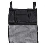 PARA CADA TIPO DE BICICLETA, EXCURSIONISTA O SILLA DE RUEDAS: Esta bolsa de almacenamiento para silla de ruedas se puede sujetar fácil y rápidamente a cualquier tipo de silla de ruedas o silla de transporte con dos correas ajustables.