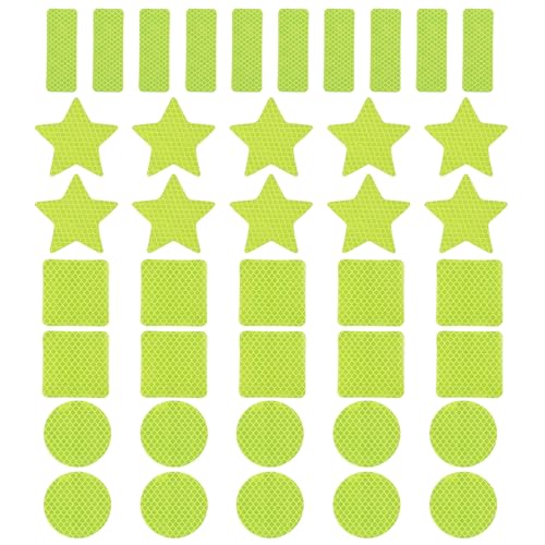 PATIKIL Reflective Stickers Set, 40 Pack High Visibility Warning Safety Reflective Tape Waterproof Outdoor Reflectors for Bikes Motorcycles Helmets Mailboxes, Blue
