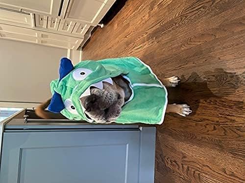 Miniatura 6 de BoxDog Toalla de microfibra para perro con capucha Monster  Bata de baño suave para perro (grande)