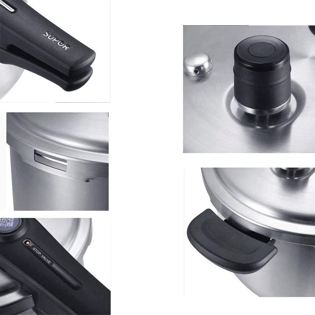 Electric pressure cooker with steam grate, steam basket, rice scoop and measuring cup