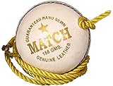 Gearex Hanging Leather Cricket Ball for Practice and Knocking Cricket Ball (White)