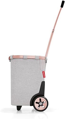 Miniatura 4 de reisenthel Carrycruiser Twist Sky Rose - Carrito de compras portátil con marco de aluminio resistente, correa para el hombro y bolsa interior de