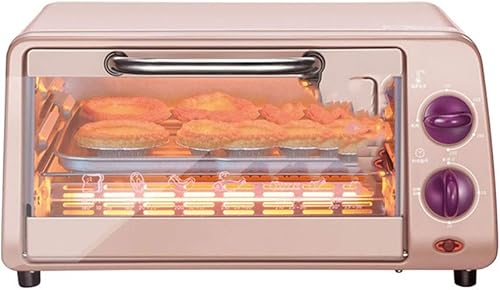 KOWM kx Horno eléctrico pequeño para el hogar, multifuncional, horno automático de 10 L para hornear.